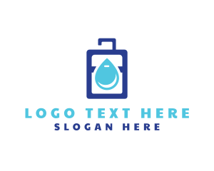 Luggage - Drinking Water Bag logo design
