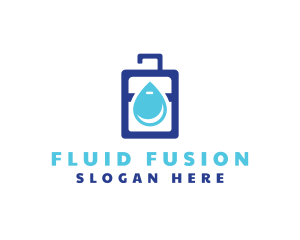 Drinking Water Bag logo design