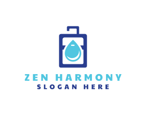 Drinking Water Bag logo design