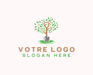 Agriculture - Gardening Plant Shovel logo design
