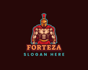 Spartan Muscle Gaming logo design