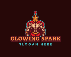 Spartan Muscle Gaming logo design