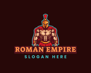 Spartan Muscle Gaming logo design