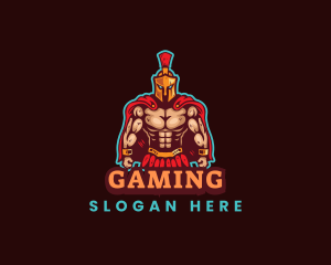 Spartan Muscle Gaming logo design