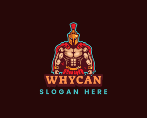 Streamer - Spartan Muscle Gaming logo design
