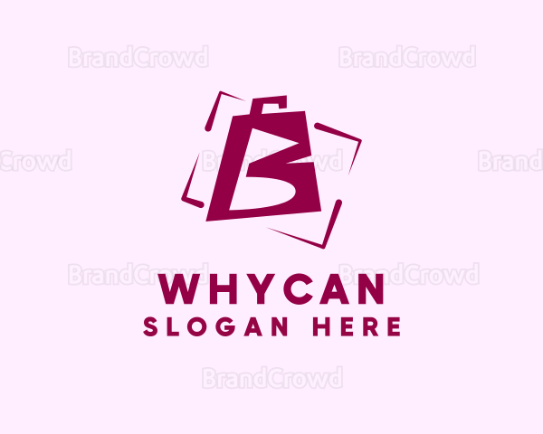 Shopping Bag Letter B Logo