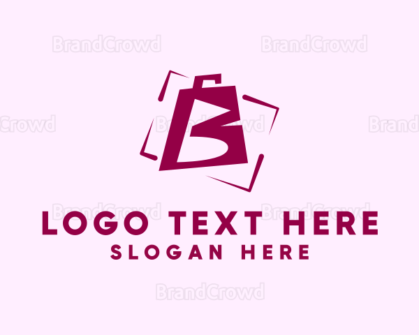 Shopping Bag Letter B Logo