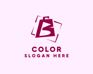 Shopping Bag Letter B  Logo