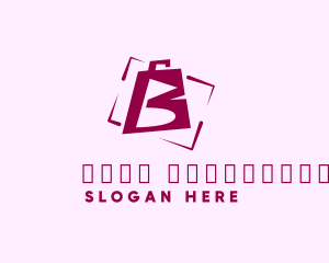 Online Shopping - Shopping Bag Letter B logo design