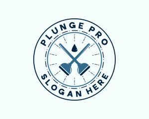 Plunger - Plunger Plumbing Repair logo design