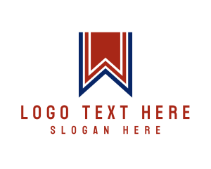 Ribbon - Excellence Ribbon Letter W logo design