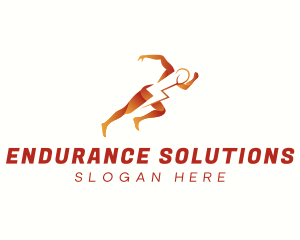 Endurance - Athletic Lightning Bolt logo design