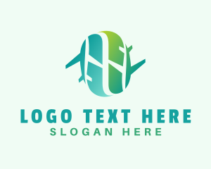 Travel Blogger - Air Travel Aviation logo design
