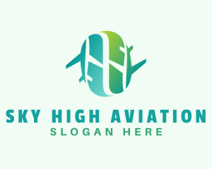 Air Travel Aviation logo design