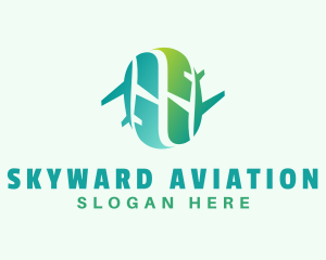 Air Travel Aviation logo design