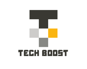 Tech Letter T logo design