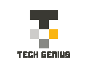 Tech Letter T logo design