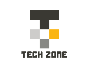 Tech Letter T logo design