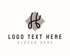 Letter H - Fashion Apparel Tailoring logo design
