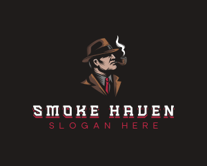 Detective Smoking Inspector logo design