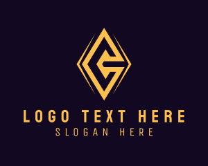 Partner - Gold Cryptocurrency Letter C logo design