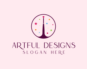 Makeup Brush Cosmetics logo design