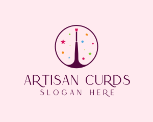 Makeup Brush Cosmetics logo design