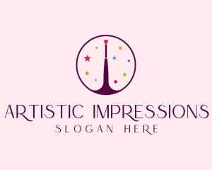 Makeup Brush Cosmetics logo design