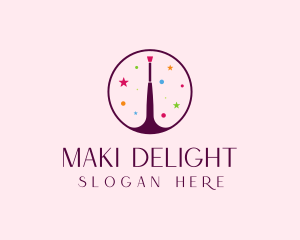 Makeup Brush Cosmetics logo design