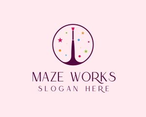 Makeup Brush Cosmetics logo design