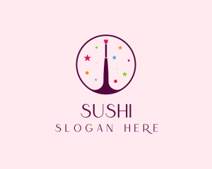 Makeup Brush Cosmetics logo design