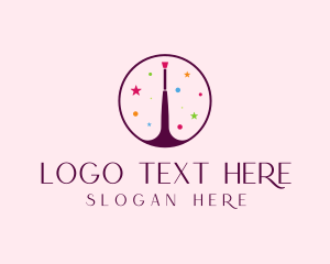 Products - Colorful Makeup Brush logo design