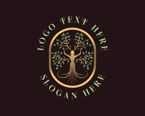 Herbal - Lady Tree Wellness logo design