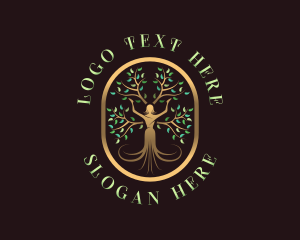 Lady - Lady Tree Wellness logo design
