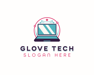 Tech Network Laptop logo design