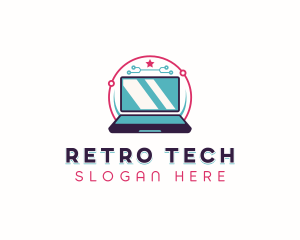 Tech Network Laptop logo design