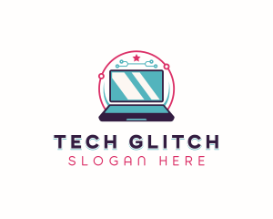 Tech Network Laptop logo design