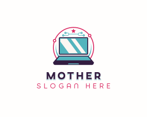 Developer - Tech Network Laptop logo design