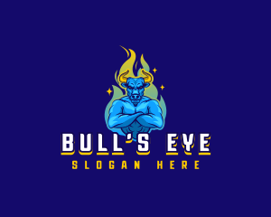 Buffalo Bull Fire logo design