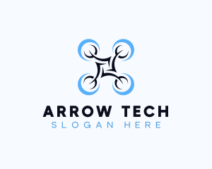 Drone Flying Tech logo design