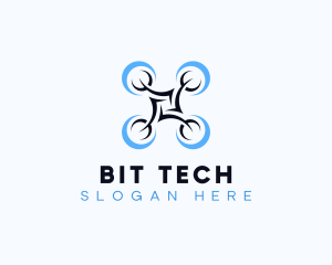 Drone Flying Tech logo design