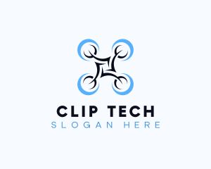 Drone Flying Tech logo design