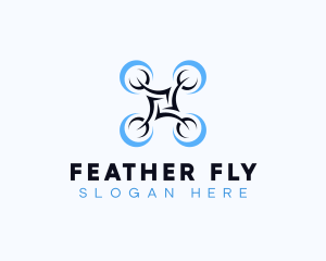 Drone Flying Tech logo design