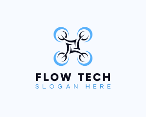 Drone Flying Tech logo design