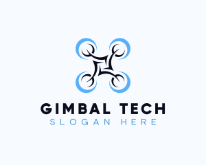 Drone Flying Tech logo design