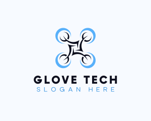 Drone Flying Tech logo design