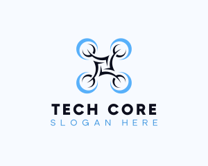 Drone Flying Tech logo design