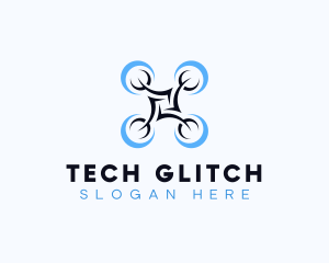 Drone Flying Tech logo design