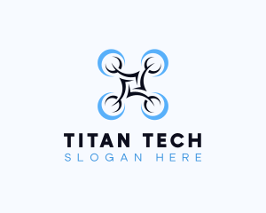 Drone Flying Tech logo design