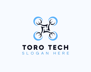 Drone Flying Tech logo design